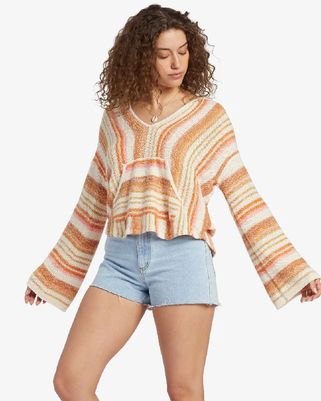 Baja Beach Hooded Sweater - Dried Mango