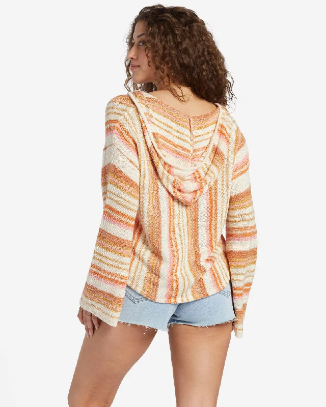 Baja Beach Hooded Sweater - Dried Mango