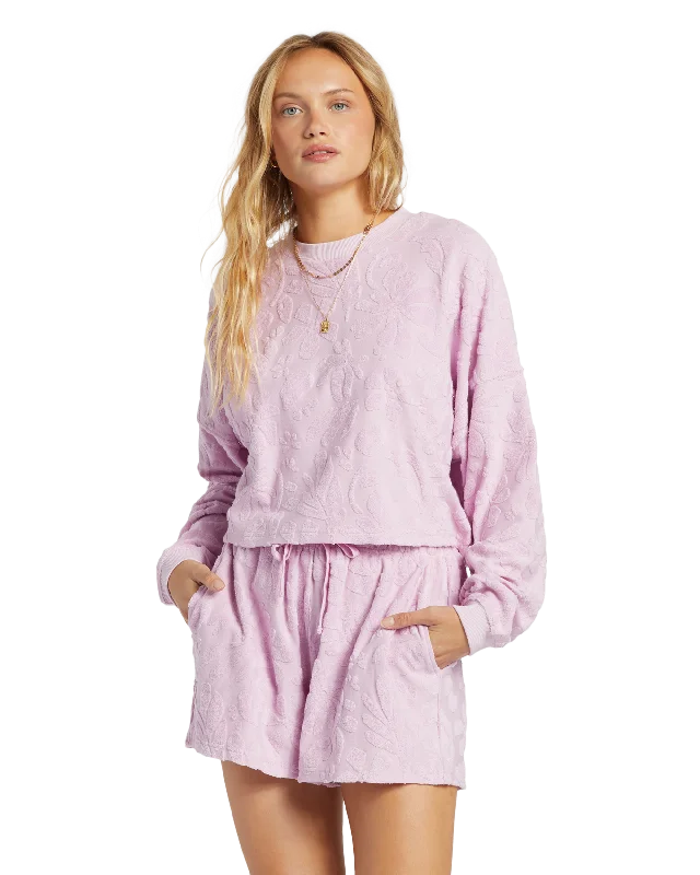 Loosen Up Sweatshirt in Lilac Smoke