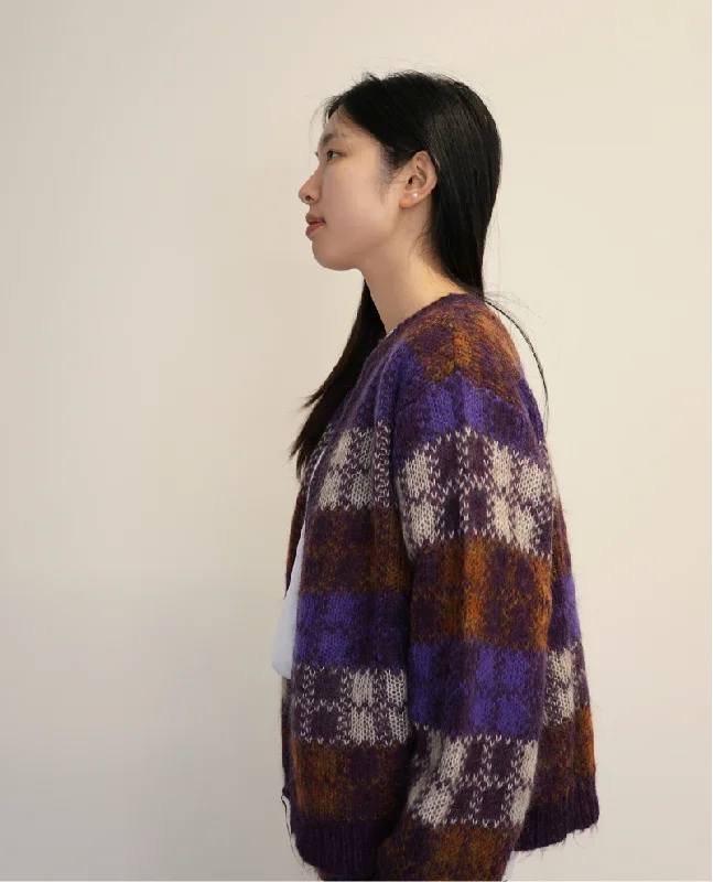 Des Petits Hauts Azelia Carreaux Tile Cardigan