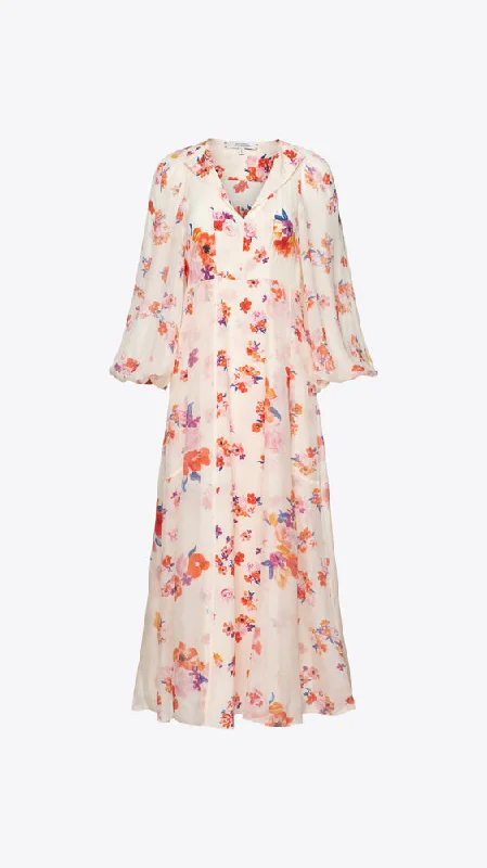 Floral Freedom Dress - Creme Rose Mix