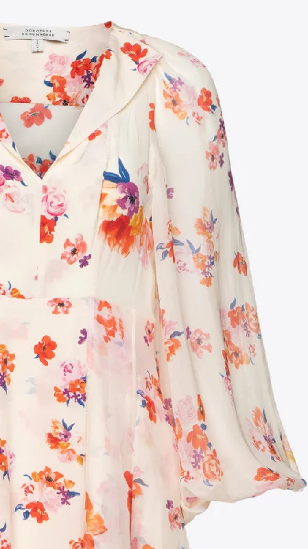 Floral Freedom Dress - Creme Rose Mix