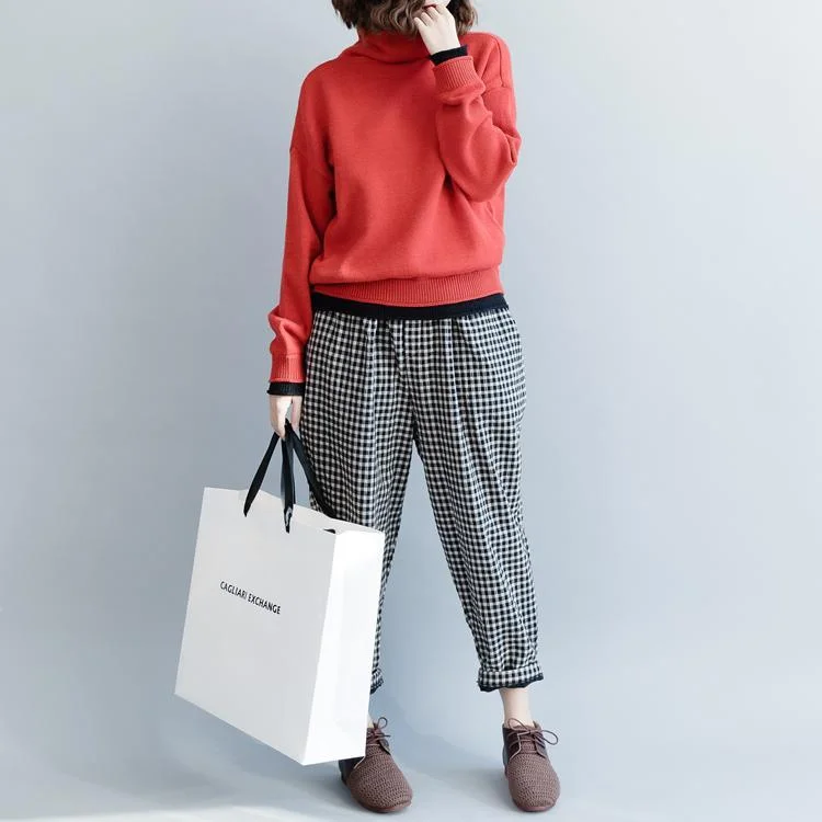 Elegant Turtleneck Loose Casual Literary Sweater