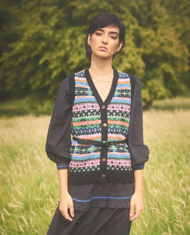 Lowie Fair Isle Knitted Waistcoat