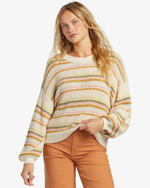 Sheer Love Crew Neck Sweater - Multi