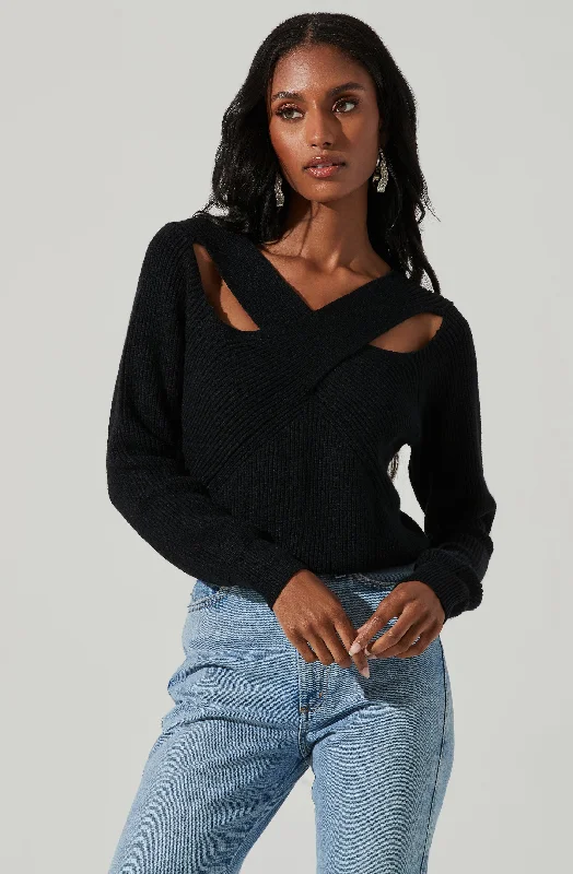 Viana Cross Front Sweater