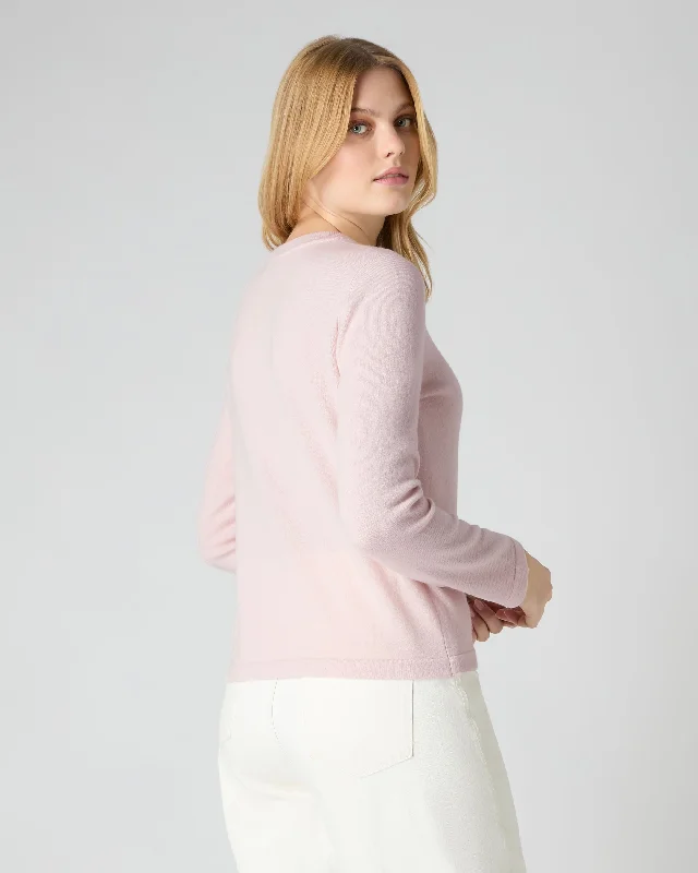 Women's Hallie Round Neck Cashmere Sweater Quartz Pink