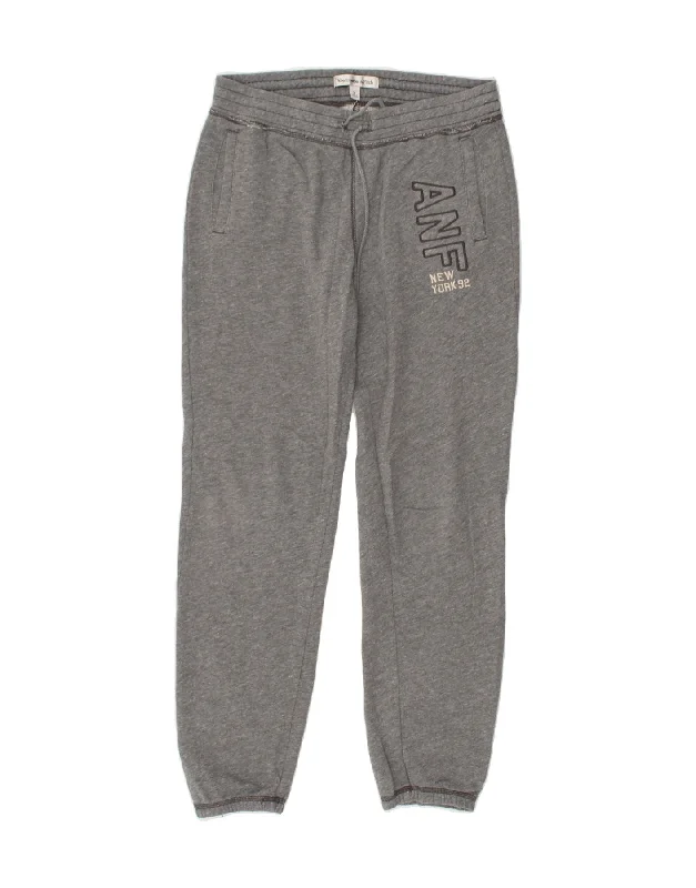 ABERCROMBIE & FITCH Womens Tracksuit Trousers Joggers UK 10 Small Grey