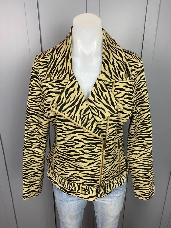 Animal print Lemon Tree Biker jacket, 12