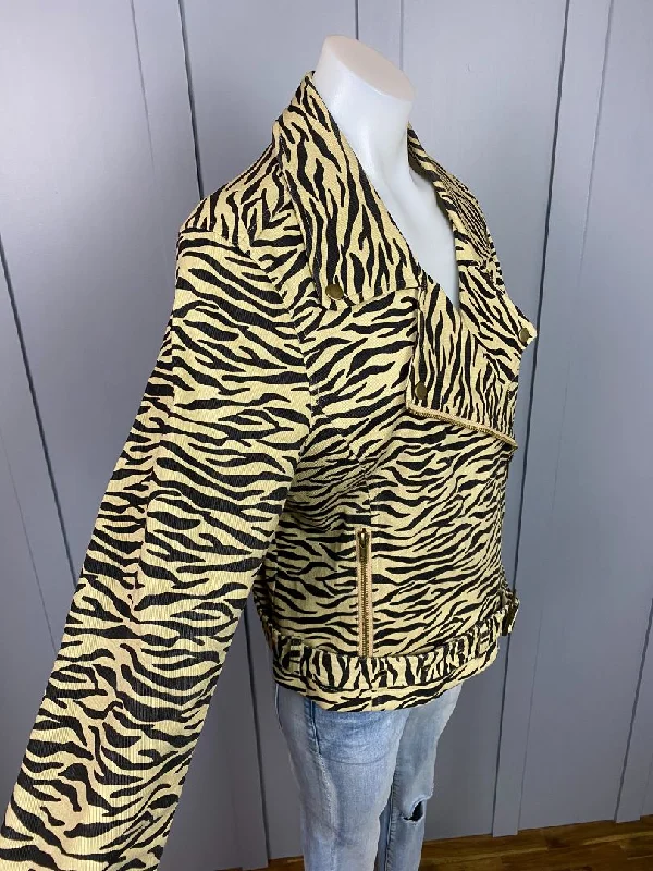 Animal print Lemon Tree Biker jacket, 12