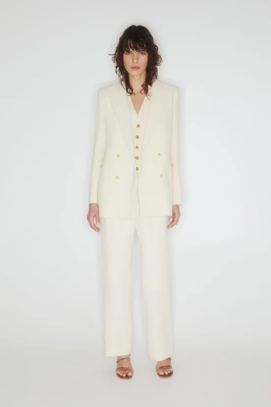 Blazé Milano Resolute Cream Everyday Blazer - Cream