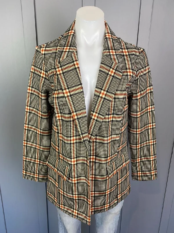 BNWT Cinnamon tartan plaid Liverpool Blazer, S