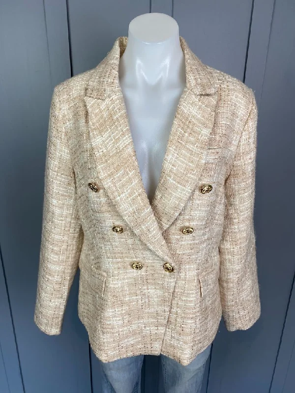 BNWT Cream Tweed Fate + Becker Blazer, 12