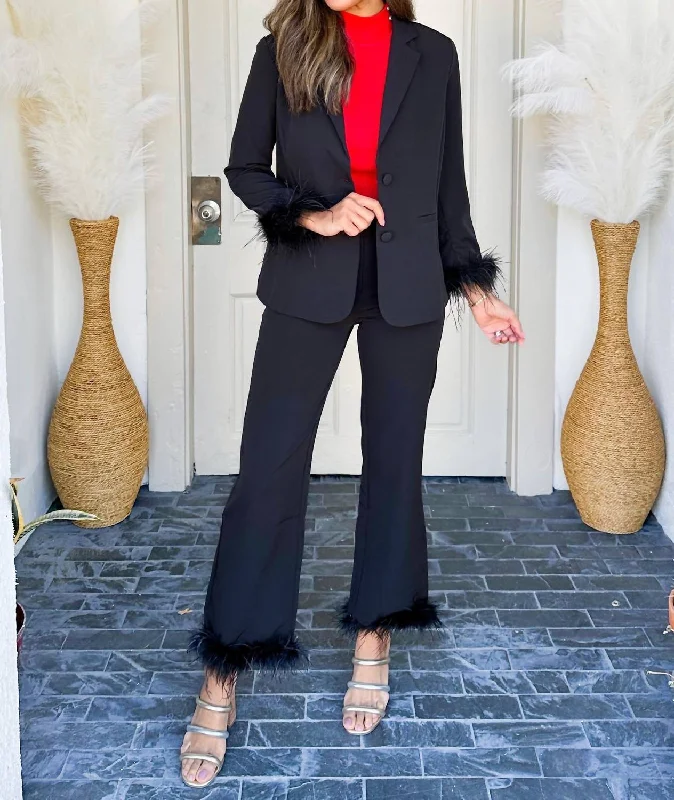 Casino Night Blazer In Black