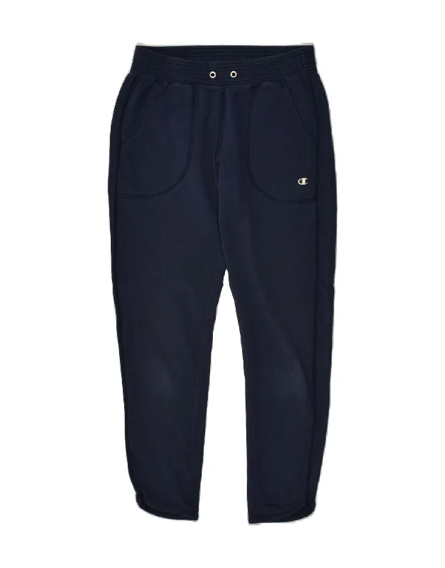 CHAMPION Womens Tracksuit Trousers Joggers UK 8 Small Navy Blue