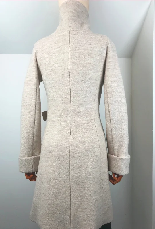 COWL NECK COAT · sandstone