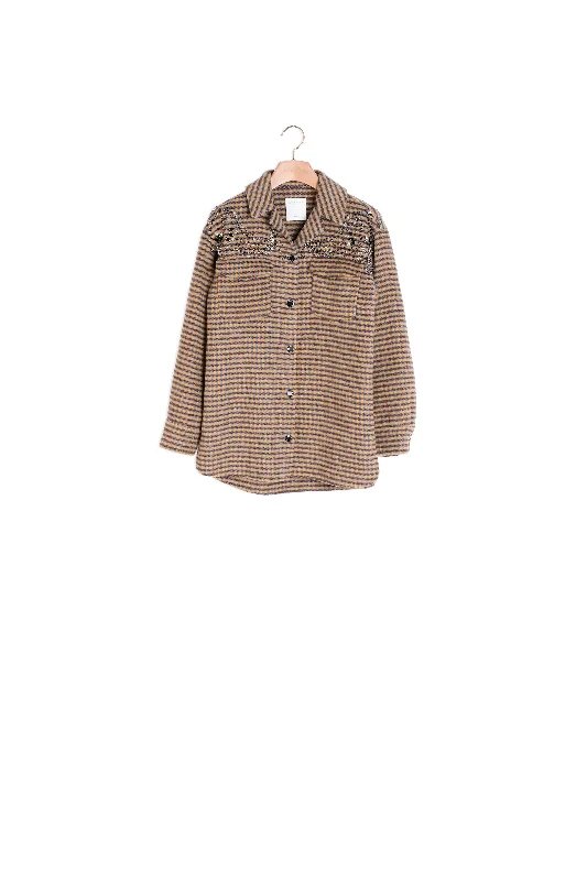 Veste chemise oversize à carreaux