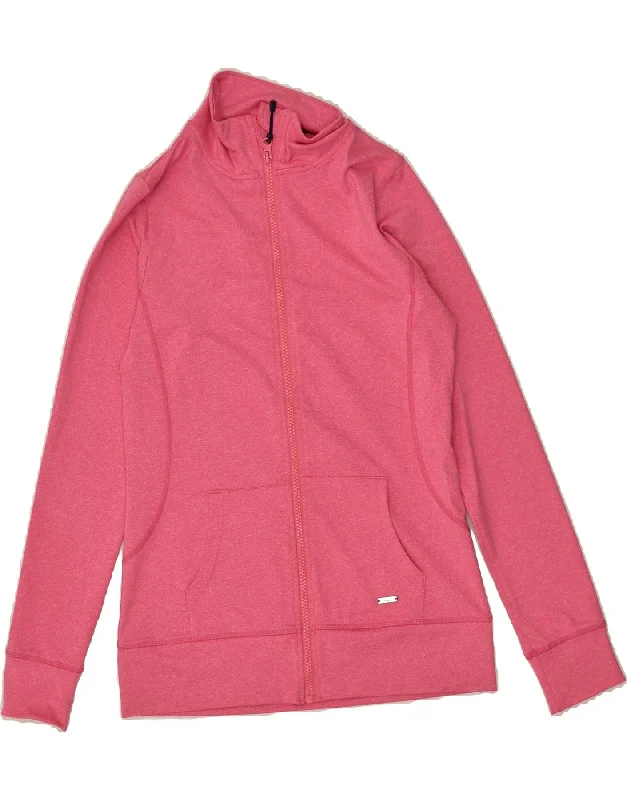 JOULES Womens Tracksuit Top Jacket UK 10 Small Pink Polyester