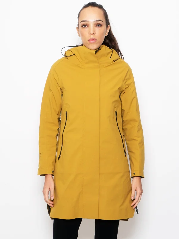 Parka Tre in Uno da Donna Planck Nero Giallo