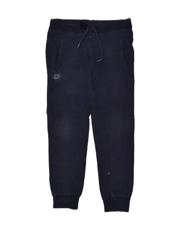 LOTTO Womens Tracksuit Trousers Joggers UK 10 Small Navy Blue