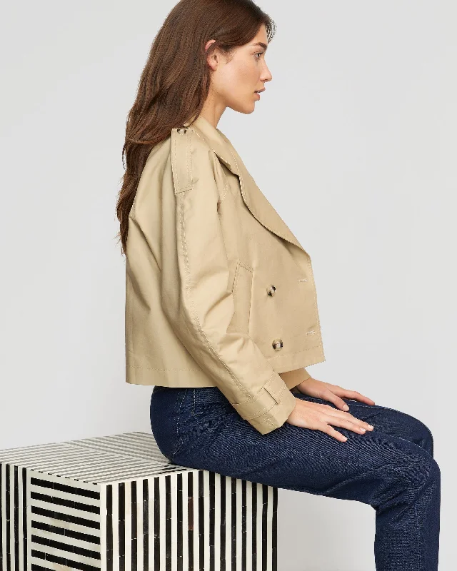 Luca Cropped Trench Jacket