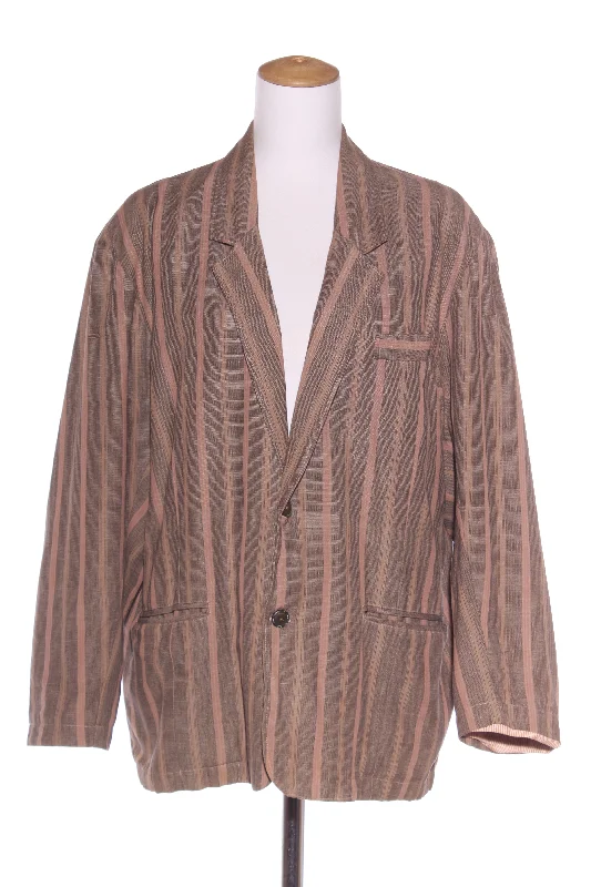 MR RODCA - Vintage pink clay stripe blazer! 16-18