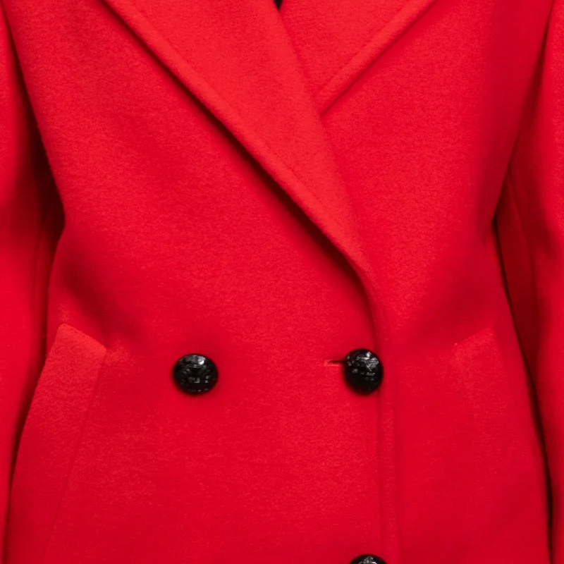 Women's Wool Felt Coat Red