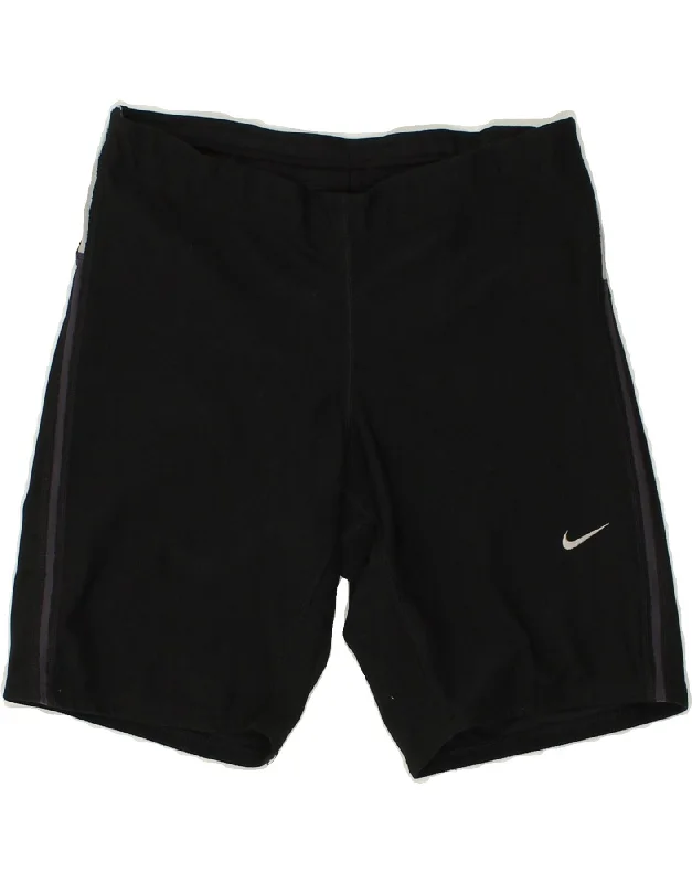 NIKE Womens Dri Fit Sport Shorts UK 10 Small Black