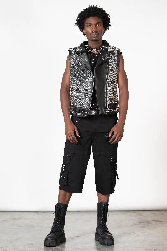 Overload II Leather Vest [FAUX LEATHER]