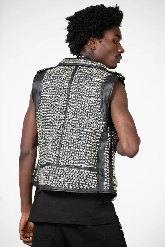 Overload II Leather Vest [FAUX LEATHER]