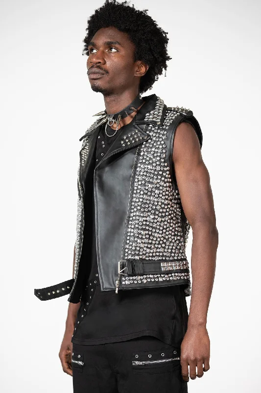 Overload II Leather Vest [FAUX LEATHER]