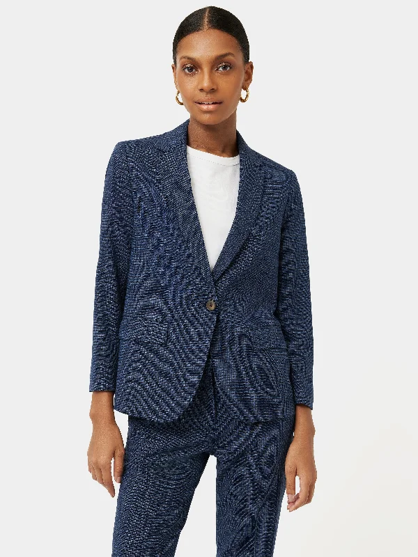 Portofino Brook Check Jacket | Navy