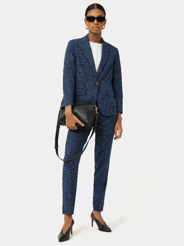 Portofino Brook Check Jacket | Navy