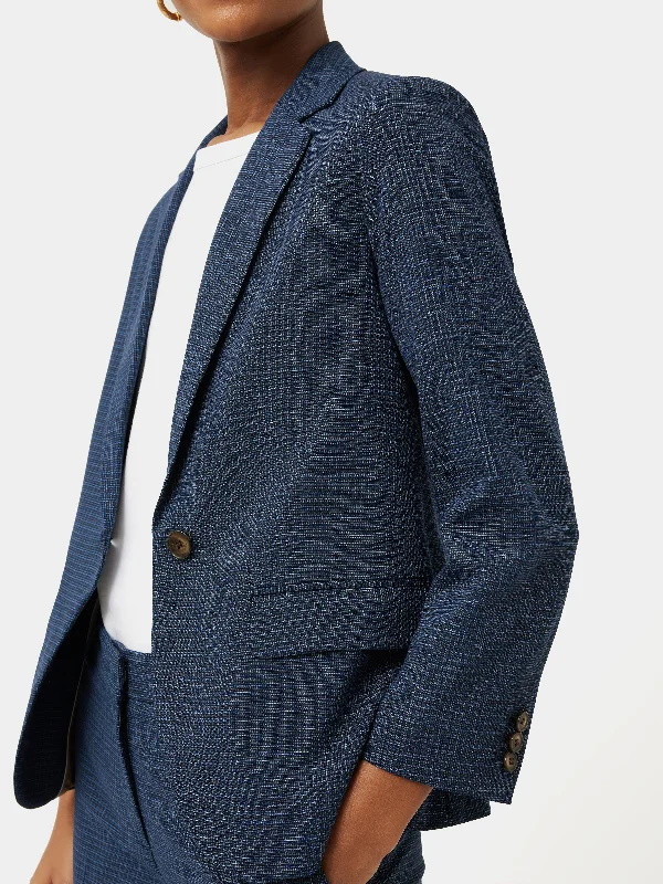 Portofino Brook Check Jacket | Navy