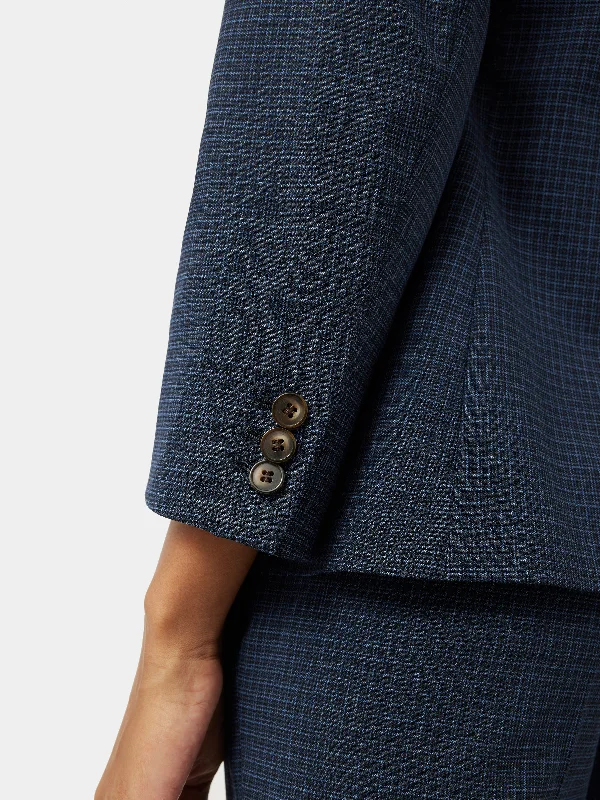 Portofino Brook Check Jacket | Navy