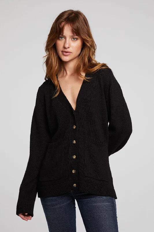 Presley Licorice Cardigan