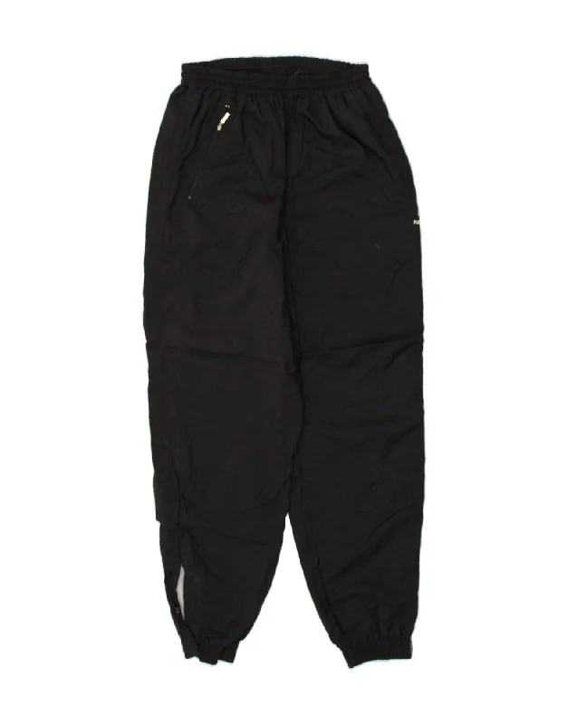 PUMA Womens Tracksuit Trousers Joggers Large Black Polyamide