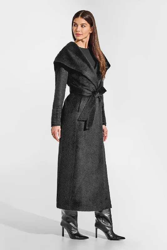 Suri Alpaca Maxi Hooded Wrap Coat