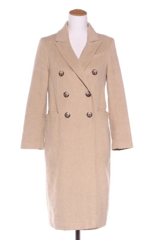 TOPSHOP - Beige double breasted coat! 10