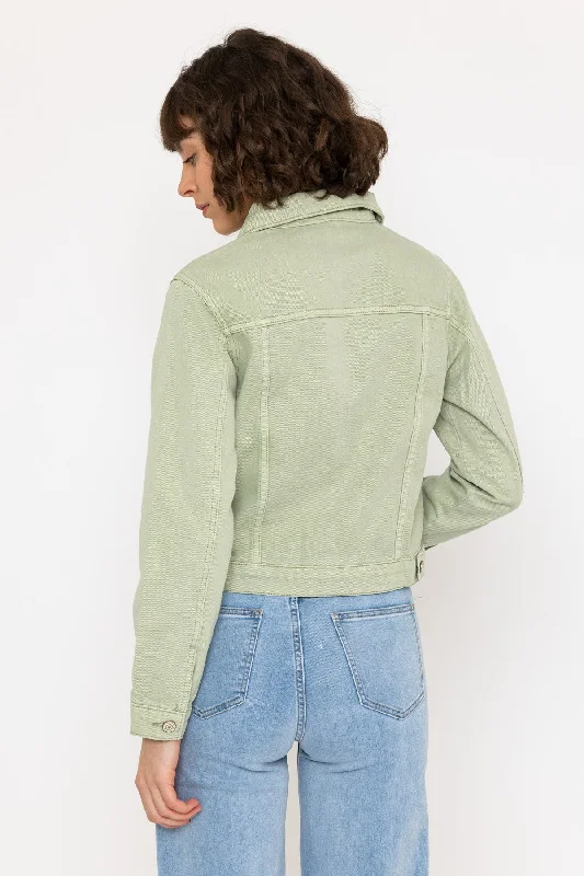 Valence Green Denim Jacket