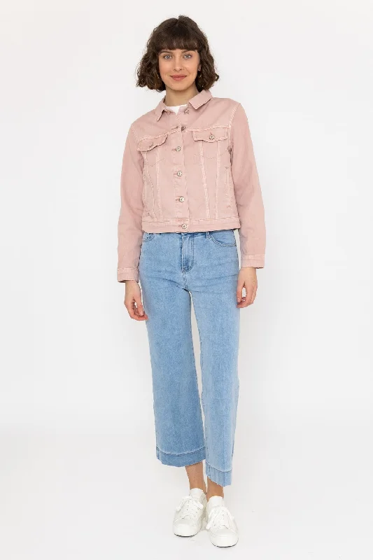 Valence Pink Denim Jacket