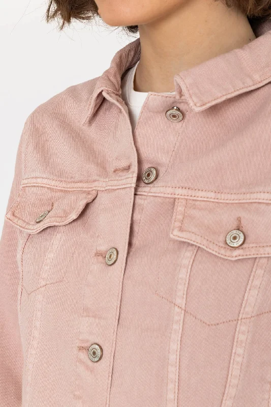 Valence Pink Denim Jacket