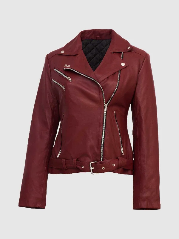 Burgundy Leather Jacket