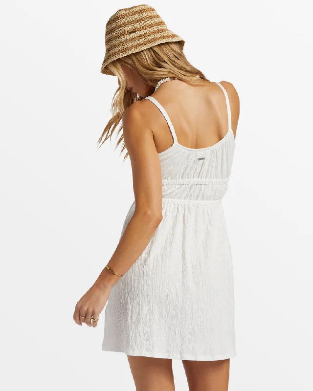 Billabong Lynn Knit Mini Dress-Salt Crystal