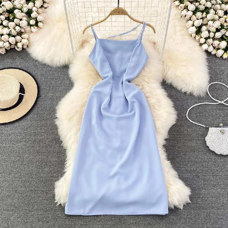 Fashion slim slim super fairy sleeveless A-line dress  11158