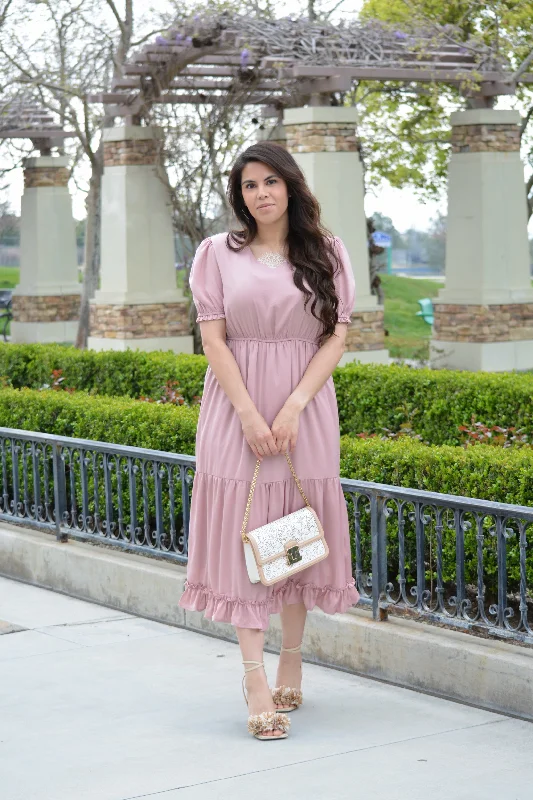 Guinevere Warm Pink Dress