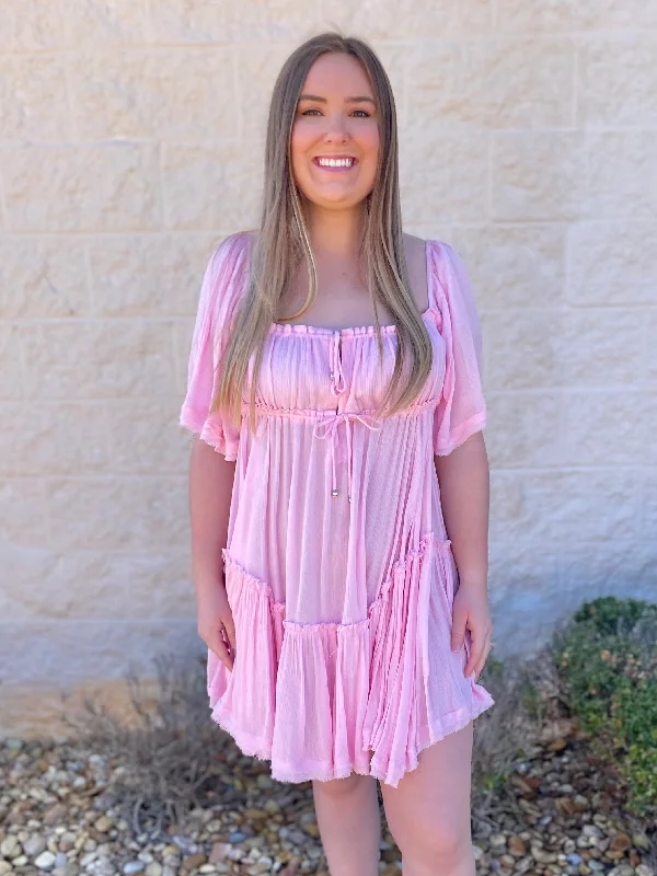 Heart Breaker Baby Pink Dress