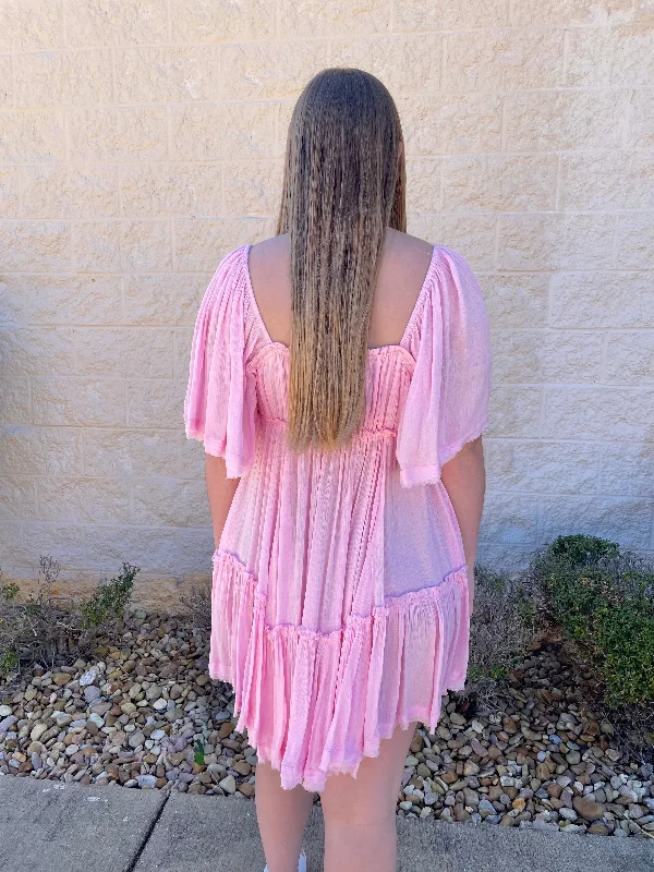 Heart Breaker Baby Pink Dress