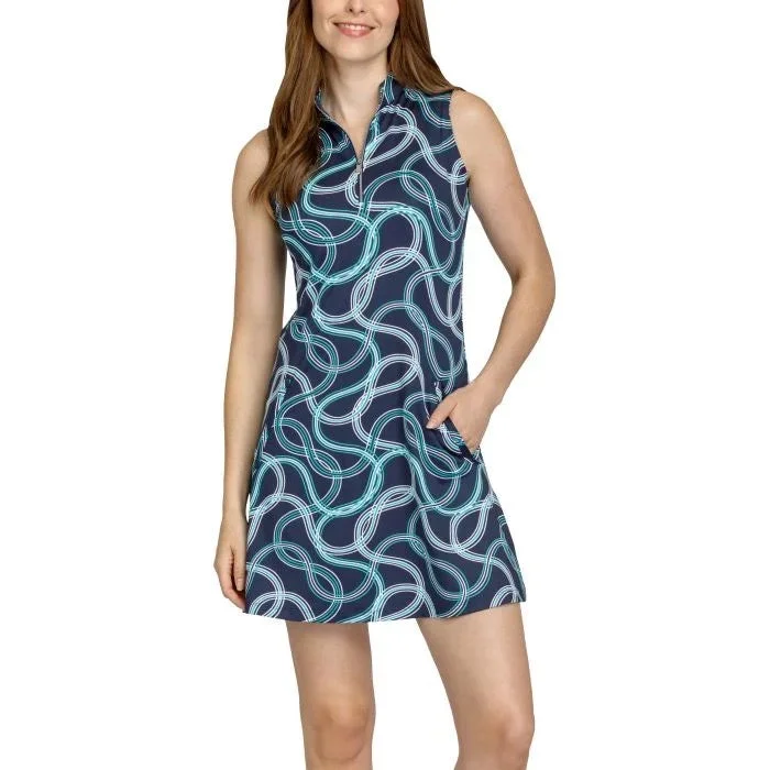 New Tail Activewear Renlow Sleeveless Golf Dress - Organic Waves MSP$117