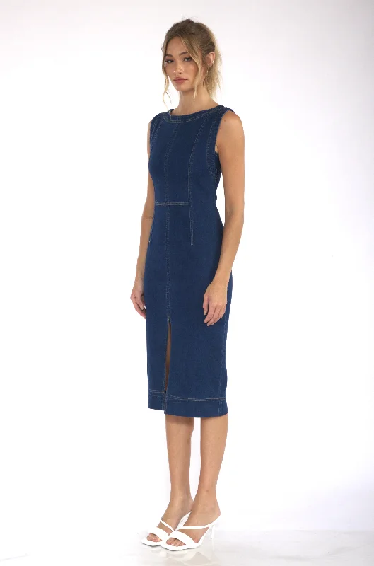 So Fine SLim Fit Denim Dress